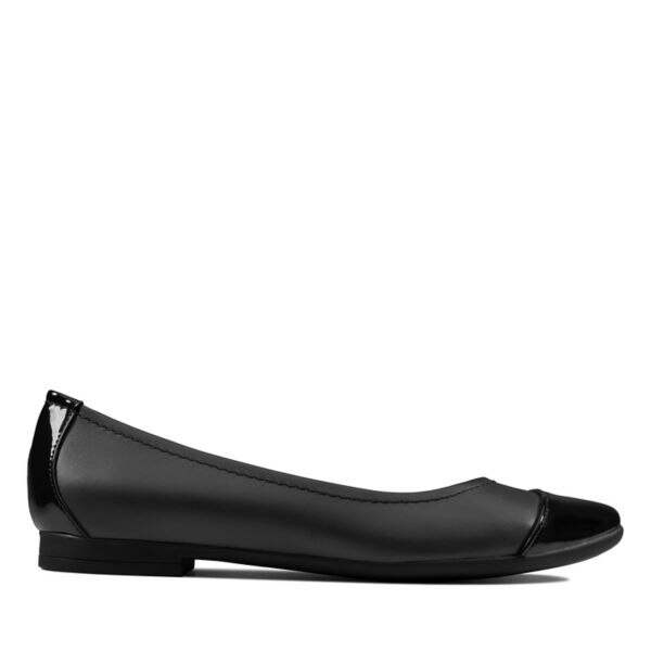 Clarks Womens Atomic Haze Flat Shoes Black | USA-2813045